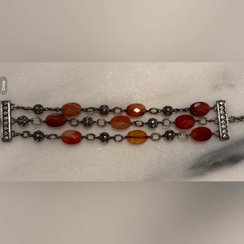 Topaz like sterling silver bracelet
beautiful!!
